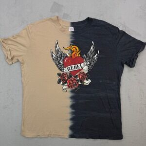 No Boundaries Shirt Kids Rebel Heart Wings Roses T Shirt Streetwear XL (15-17)‎